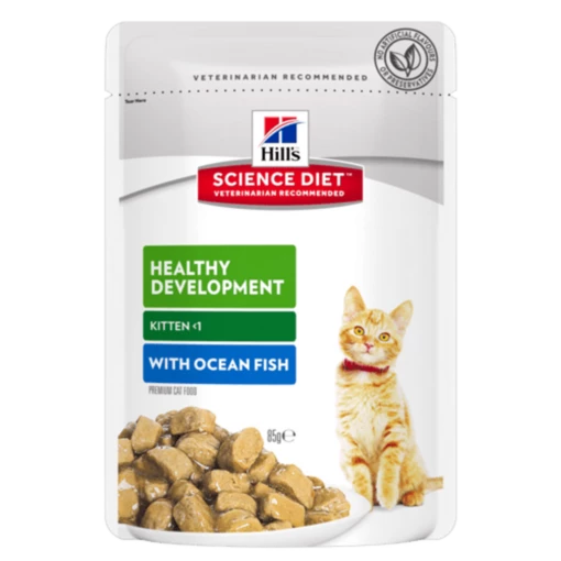 Hills Science Diet Feline Kitten Healthy Development Ocean Fish Tender Chunks In Gravy 85g X 12 -pet sale shop 0052742017501 10572.1690604731