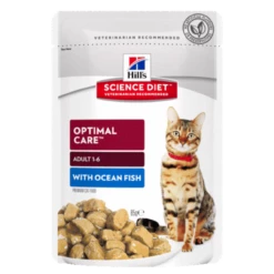 Hills Science Diet Feline Adult Ocean Fish Tender Chunks In Gravy 85g X 12