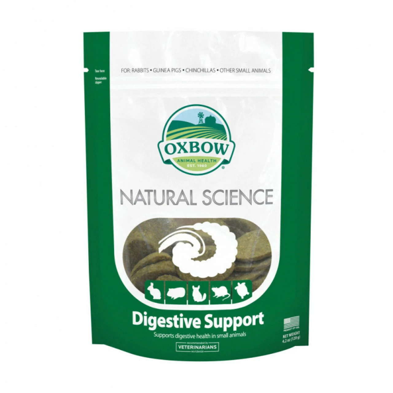 Oxbow Natural Science Digestive Support 60 Chewable Tablets 1 Oxbow Natural Science Digestive Support 60 Chewable Tablets