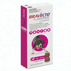 Bravecto For Dogs Chewable 40 - 56kg [Pink] (6 Month Pack)