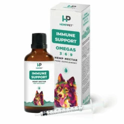 HempPet Hemp Immune Support Nectar Supplement For Dogs 100ml -pet sale shop HP OHNd100 main 1 60469.1698706782